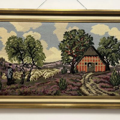 Goblen peisaj rural idilic